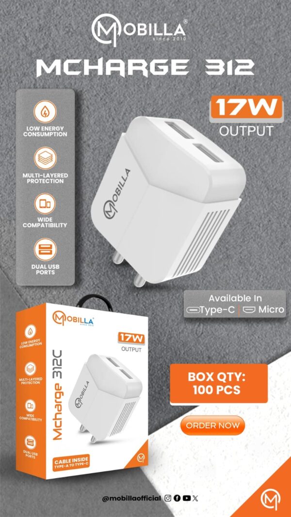 Mcharge 312 Mcharge 312 17W output Charger