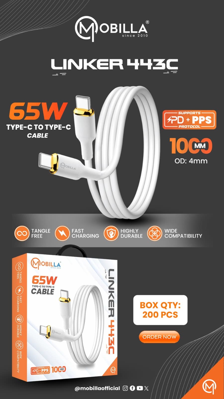 Linker 443 C charging cable