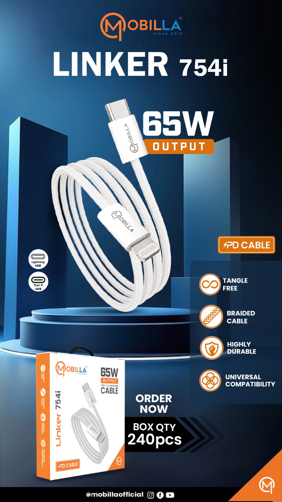 Linker 754i charging cable