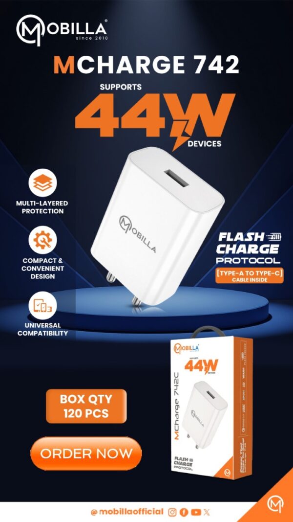 m charger 742 support44W Mcharger 742 supports 44W