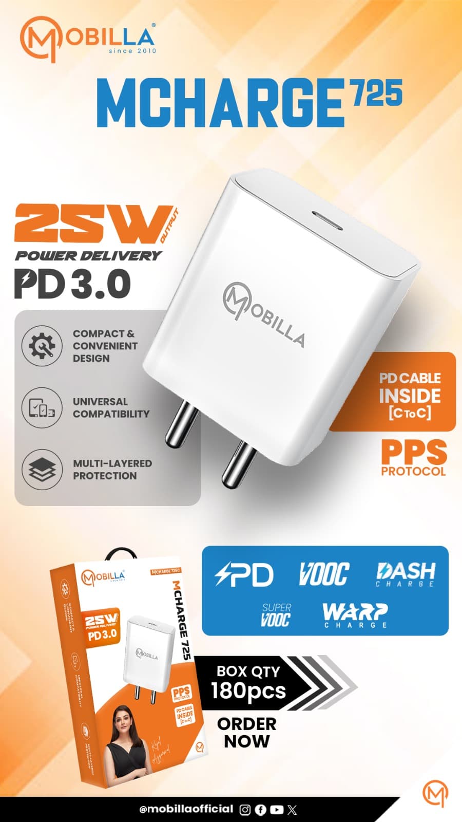 Mcharge 725 Pd3.0 charger