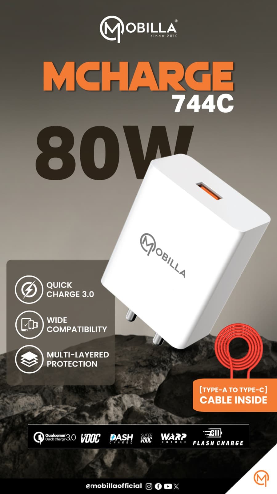 Mcharge-744C 80W Charger